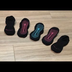 5 pairs of Pure Barre Sticky Socks. Medium.